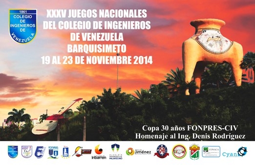 XXXV Juegos Nacionales del CIV se realizarÃ¡n del 19 al 23 de este mes en Barquisimeto 
